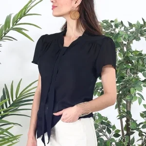 vente pas cher en ligne YOU UDRESS CHEMISES & BLOUSES : TASIMPLO-NOIR-GRANDES-TAILLES 13