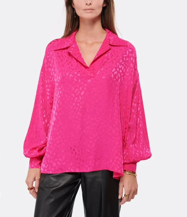 Sortie 😉 MODETROTTER Blouse Alana Fuchsia ⌛ magasins pour 4