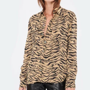 marque pas cher en ligne Acheter 🧨 ZADIG & VOLTAIRE Chemise Teros Tigre Naturel ❤️ 8