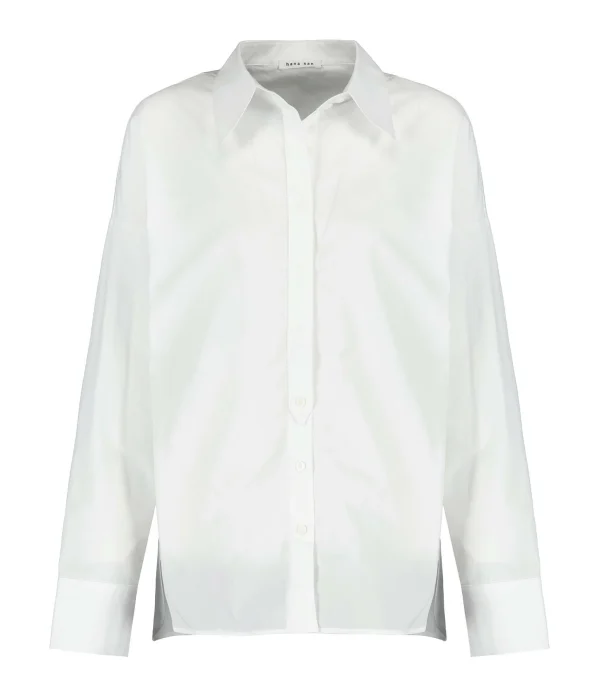 Neuve avec étiquette Nouveau 🛒 HANA SAN Chemise Bridget Coton Blanc Optique 🤩 1