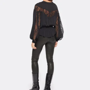 shopping pas cher Promo 👏 IRO Blouse Finra Dentelle Noir 💯 15