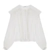 guranteed de qualité Grosses soldes 😉 ISABEL MARANT ÉTOILE Blouse Georgina Coton Blanc ⌛ 17