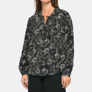 Bon marché 🥰 ISABEL MARANT Blouse Brunille Soie Noir 🔔 comparez les prix 12