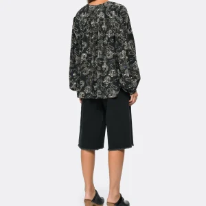 Bon marché 🥰 ISABEL MARANT Blouse Brunille Soie Noir 🔔 comparez les prix 18