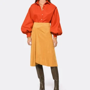 grossiste Budget 🥰 MADE IN TOMBOY Chemise Claire Laine Orange ✔️ 18