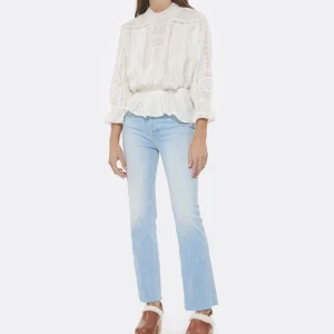 De gros 🛒 VANESSA BRUNO Blouse Viva Coton Blanc 🤩 pas cher en vente 13