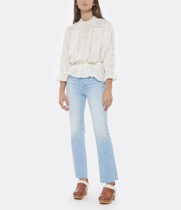 De gros 🛒 VANESSA BRUNO Blouse Viva Coton Blanc 🤩 pas cher en vente 5