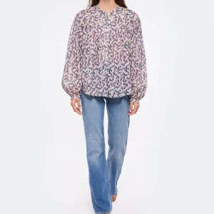 guranteed de qualité Les meilleures critiques de 😉 ISABEL MARANT ÉTOILE Blouse Salika Coton Organique Rose 🌟 13