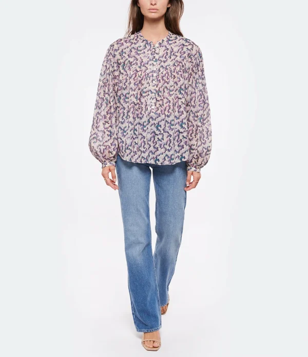 guranteed de qualité Les meilleures critiques de 😉 ISABEL MARANT ÉTOILE Blouse Salika Coton Organique Rose 🌟 5