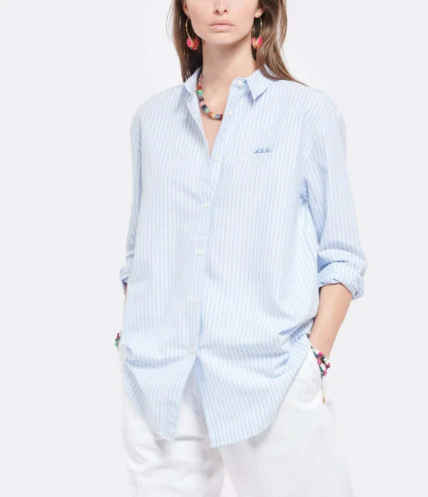 Tout neuf ✨ MAISON LABICHE Chemise Oh Là Là Coton Bleu 👏 Satisfait ou Remboursé 4