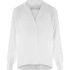 Pas Cher soldes France Meilleure vente 🧨 MARGAUX LONNBERG Chemise Alma Soie Blanc 🔔 16