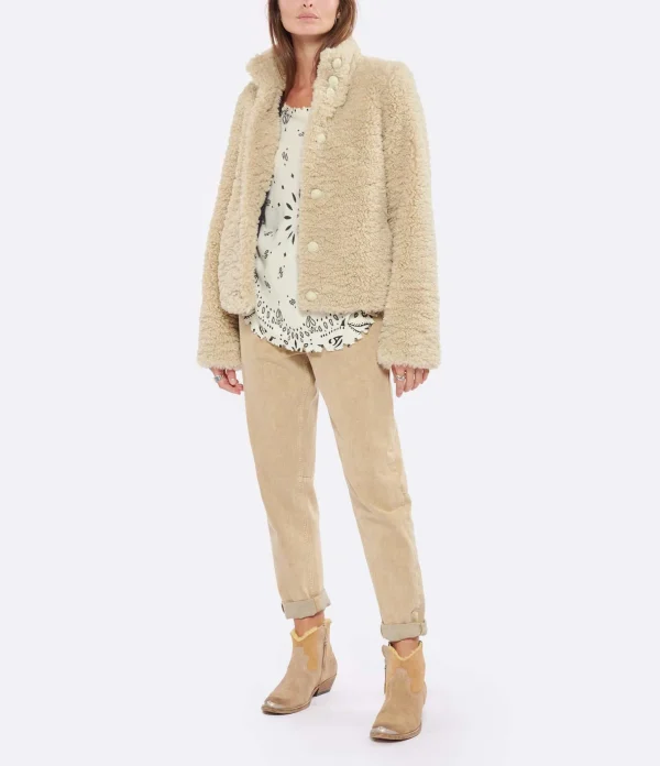 Promo ⭐ ZADIG & VOLTAIRE Manteau Fino Beige Mastic 🧨 mode tendance 5