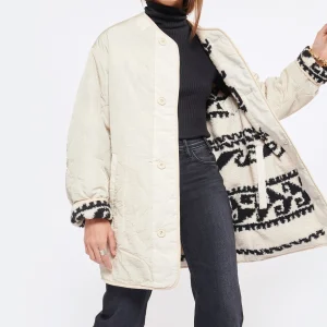 Vente flash 🎁 ISABEL MARANT ÉTOILE Manteau Himemma Écru 🤩 Achat 27