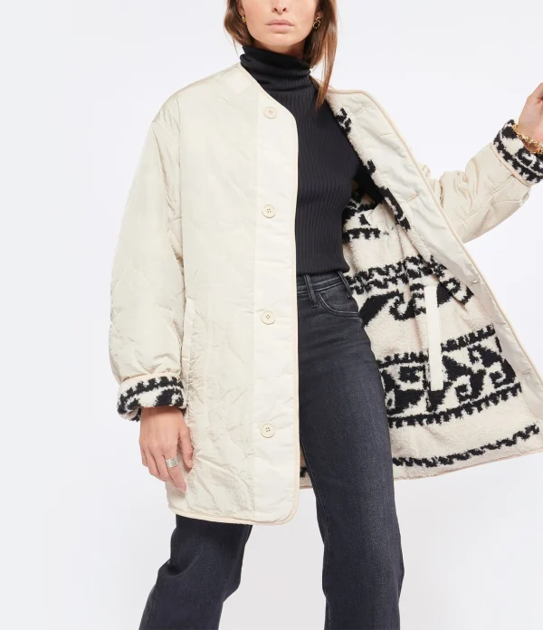 Vente flash 🎁 ISABEL MARANT ÉTOILE Manteau Himemma Écru 🤩 Achat 10