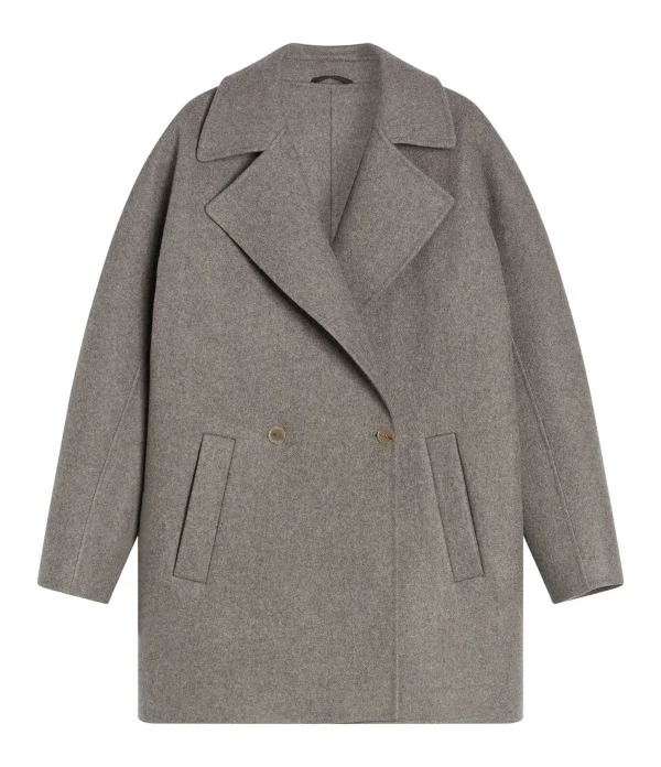 Les meilleures critiques de 🔔 CLOSED Manteau Laine Recyclée Gris 😀 Pas Cher Magasin Soldes 1