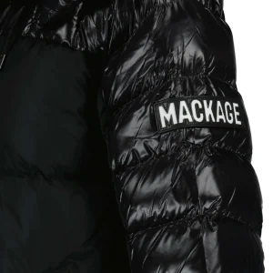 Vente flash ⭐ MACKAGE Doudoune Mi-Longue Kaz Noir 🌟 Acheter 8