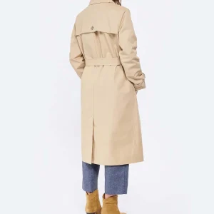 boutique pas cher Meilleure affaire 😀 A.P.C. Trench Isabel Coton Beige ✨ 15