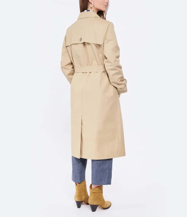 boutique pas cher Meilleure affaire 😀 A.P.C. Trench Isabel Coton Beige ✨ 6